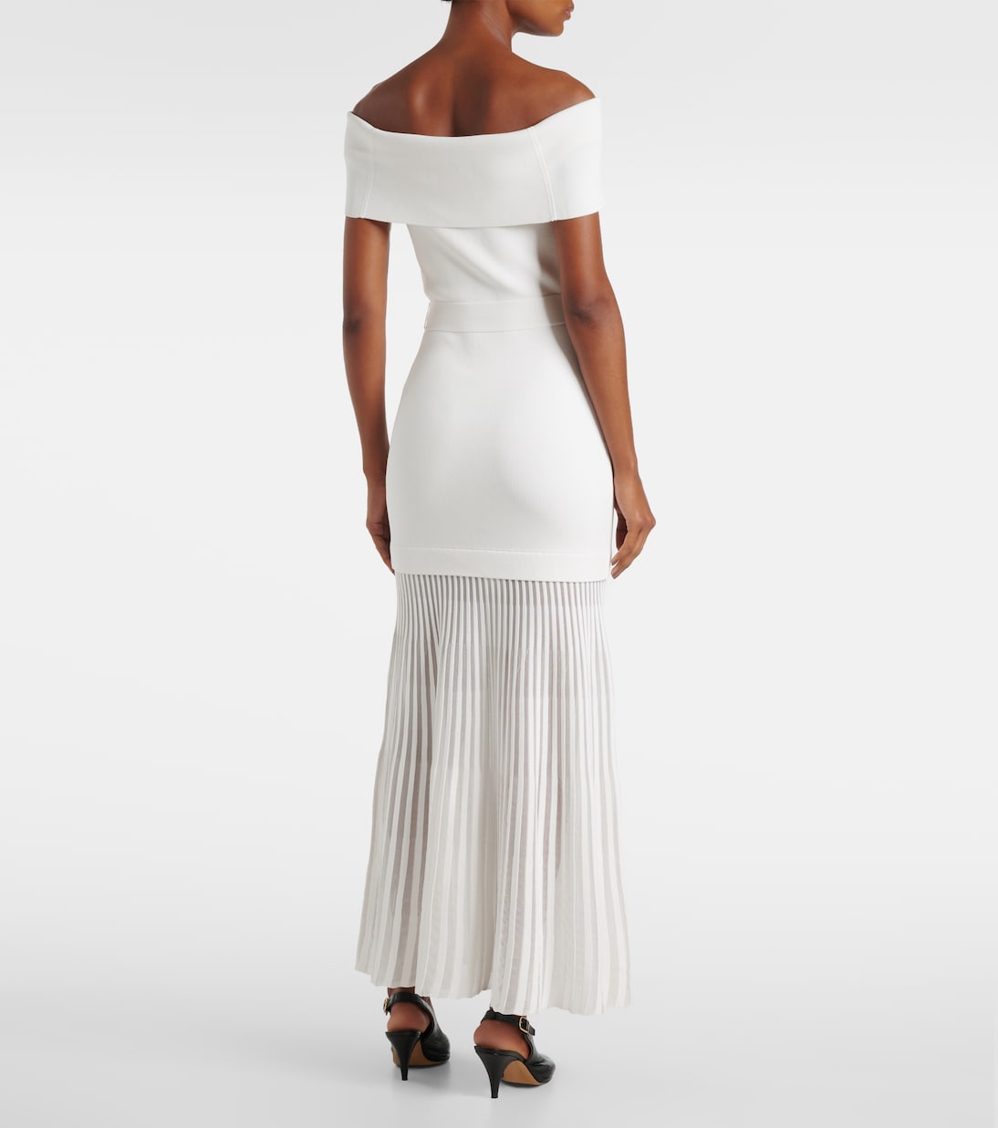 Off-Shoulder-Midikleid Mariana aus Strick | Rebecca Vallance