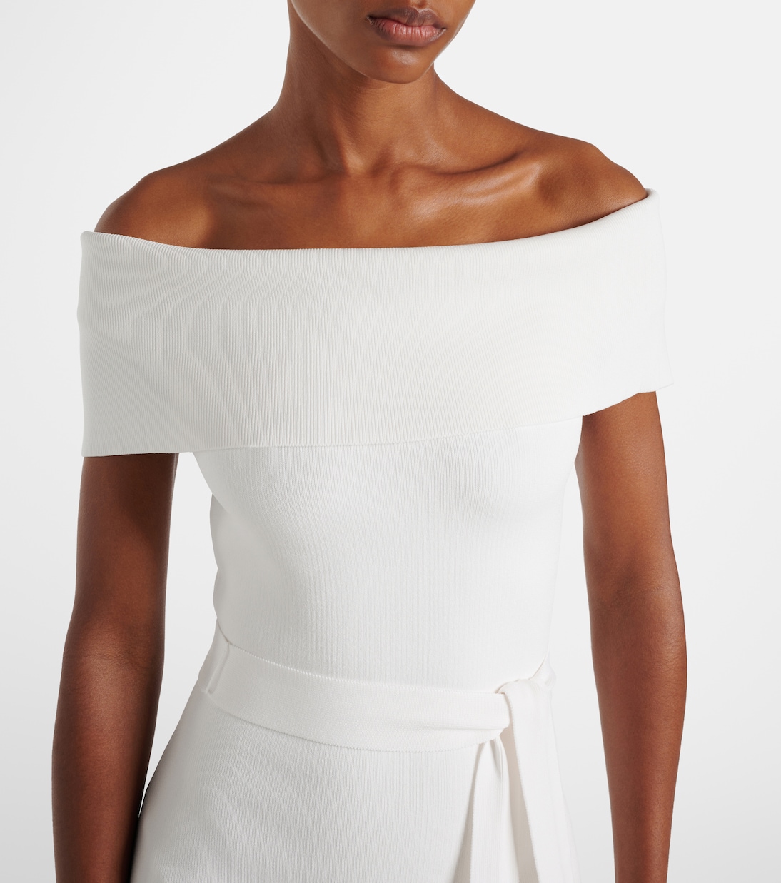 Off-Shoulder-Midikleid Mariana aus Strick | Rebecca Vallance