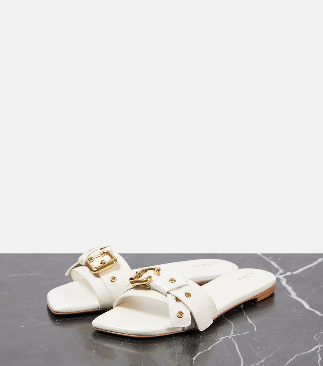 Mae leather slides | Chloé