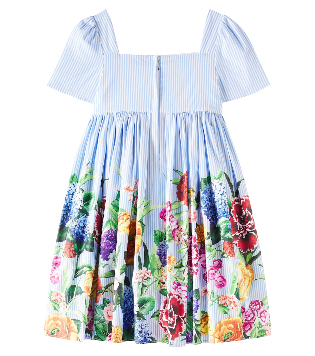 Robe en coton à fleurs | Dolce&Gabbana Kids