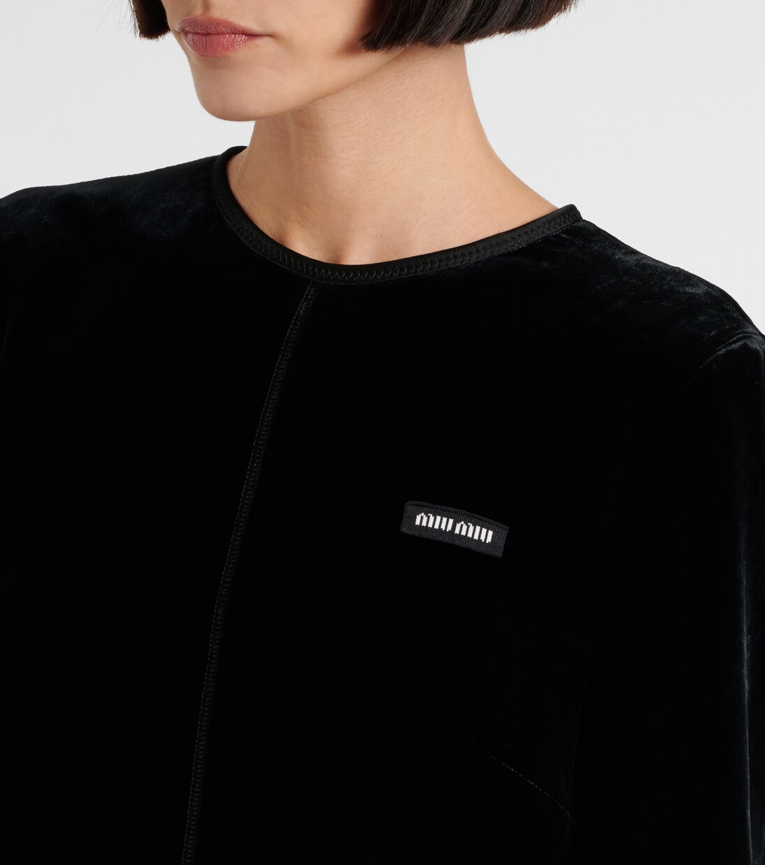 Satin midi dress | Miu Miu