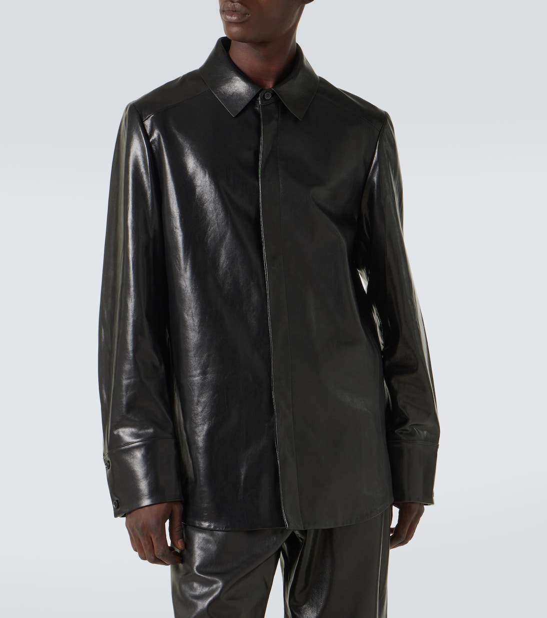 Legacy leather shirt | Entire Studios