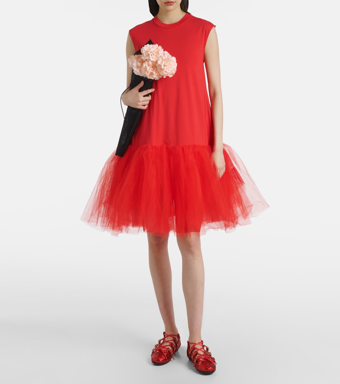 Ghillie glitter ballet flats | Simone Rocha