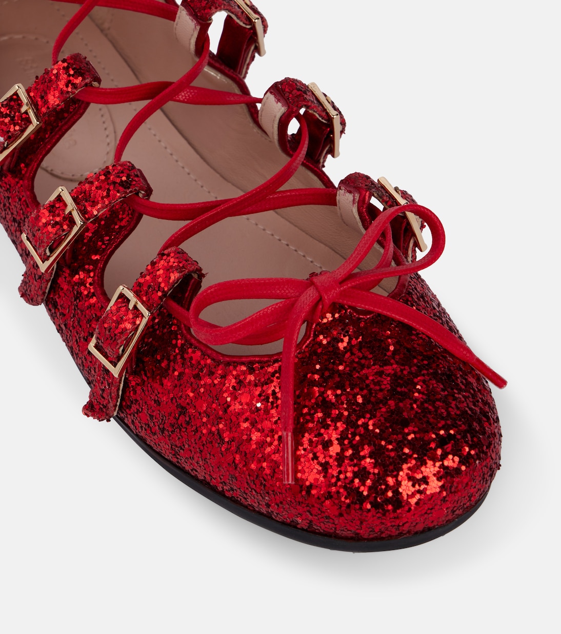 Ghillie glitter ballet flats | Simone Rocha