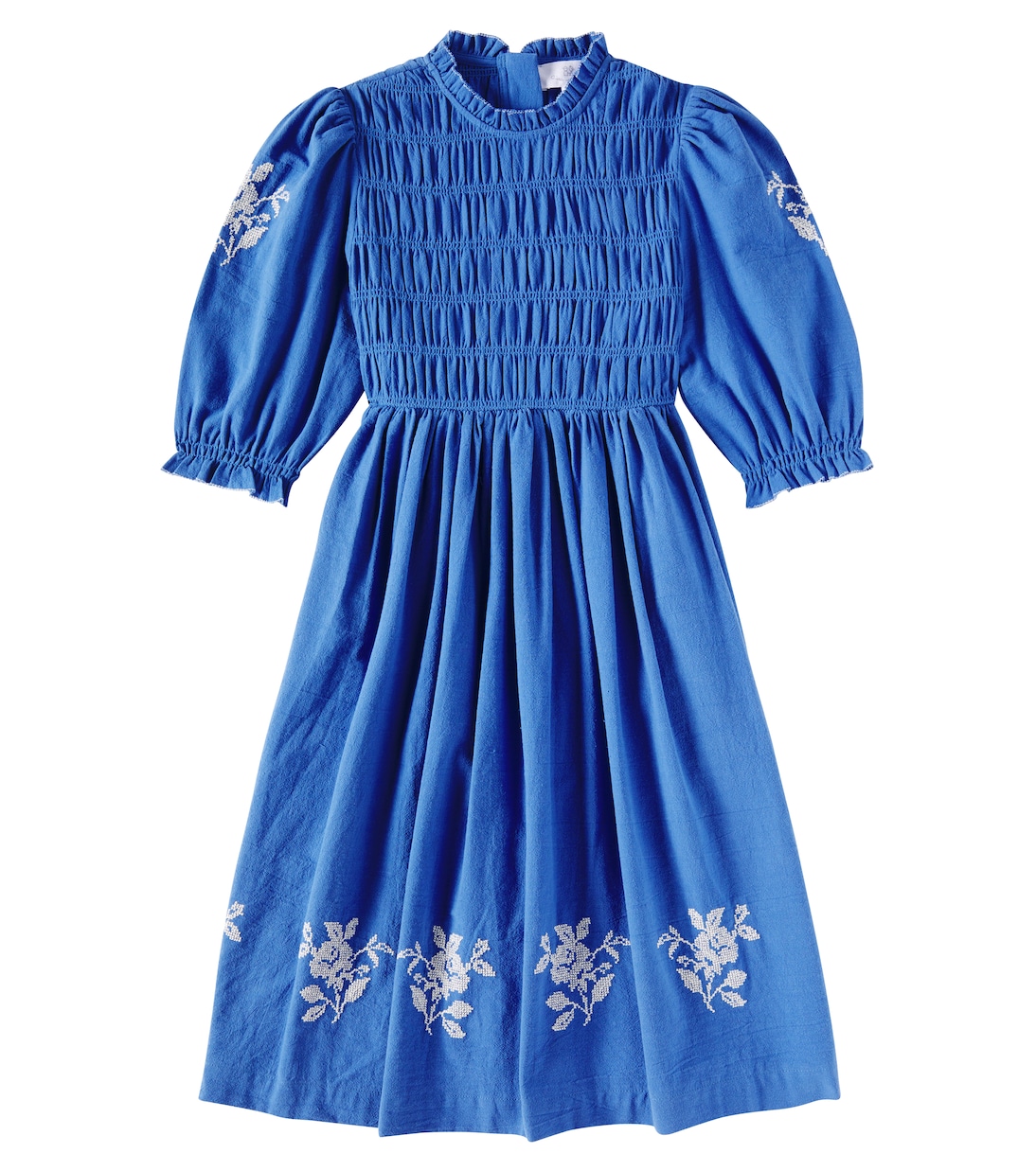 Besticktes Kleid Emmanuelle aus Baumwolle | C'era Una Volta