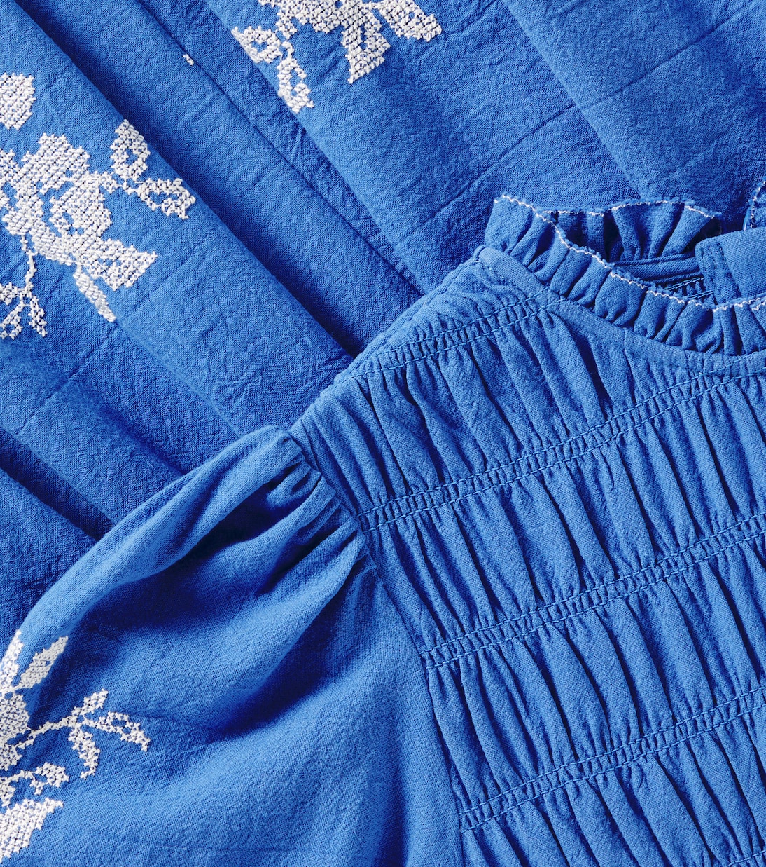 Besticktes Kleid Emmanuelle aus Baumwolle | C'era Una Volta