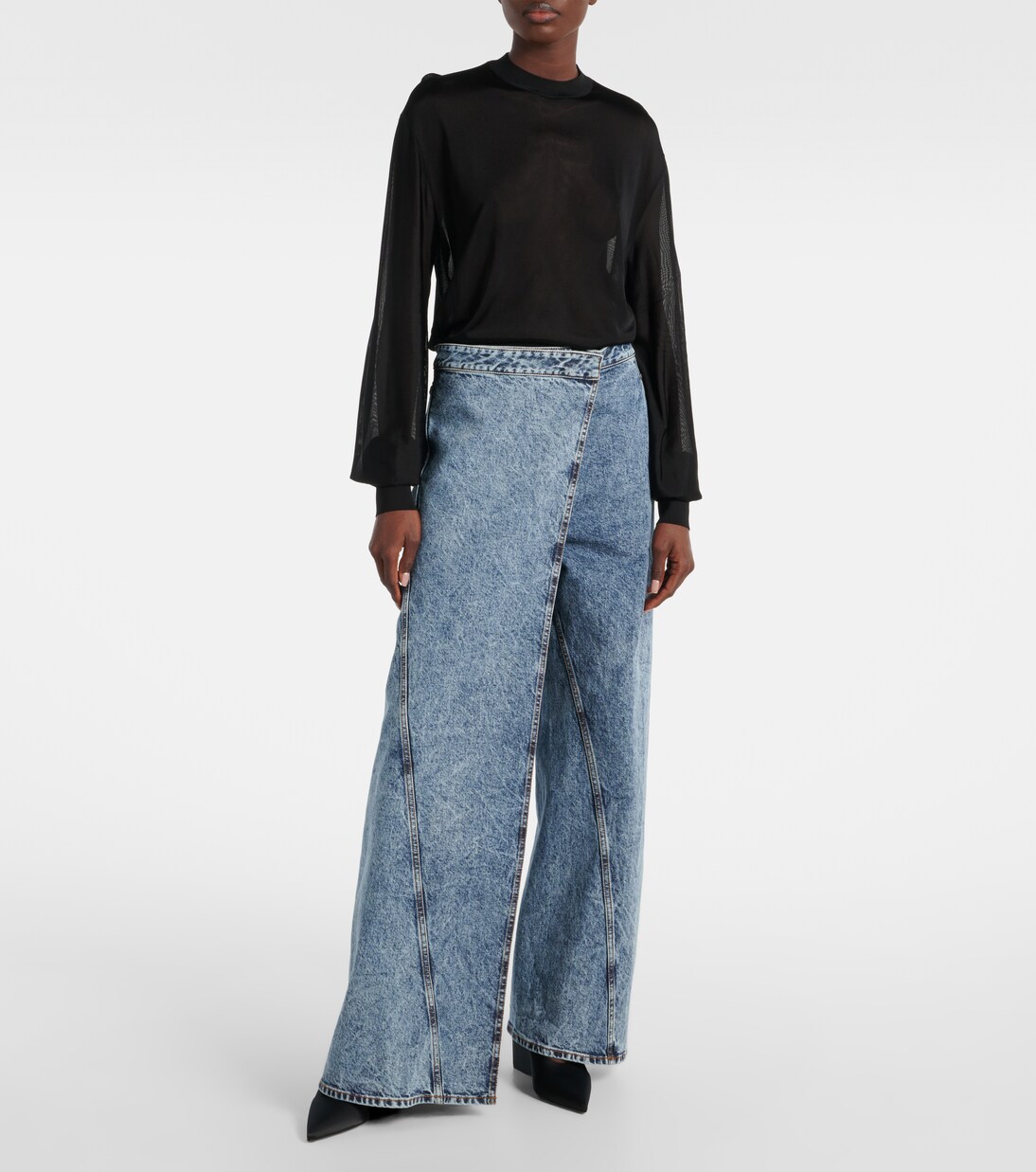 Jeans anchos envolventes | Alaïa