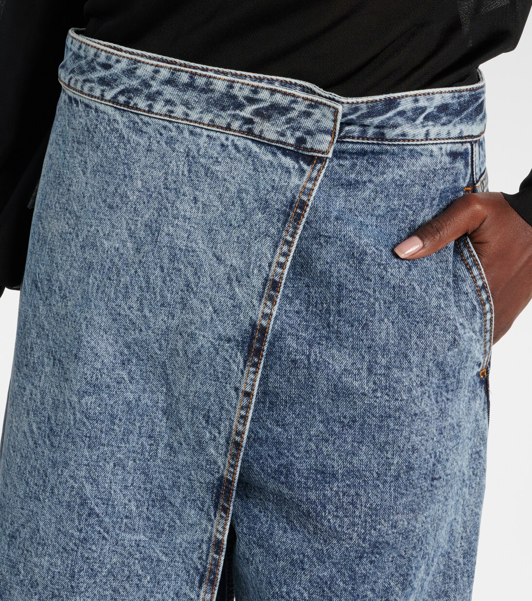 Jeans anchos envolventes | Alaïa
