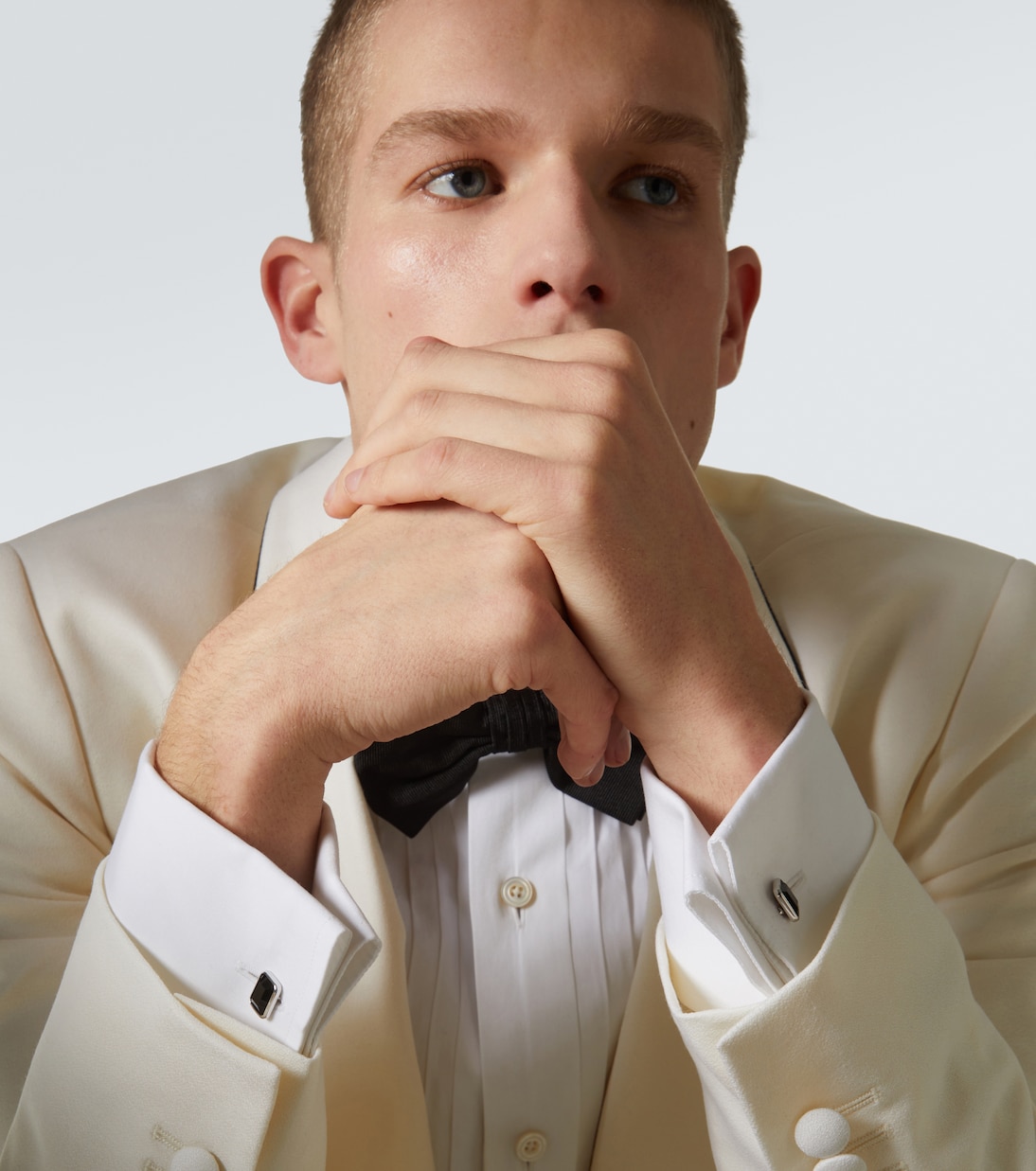 Sterling silver cufflinks with onyx | Mateo