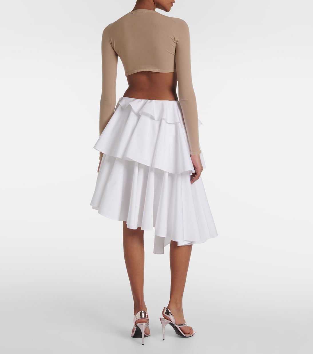 Spiral ruffled miniskirt | Alaïa