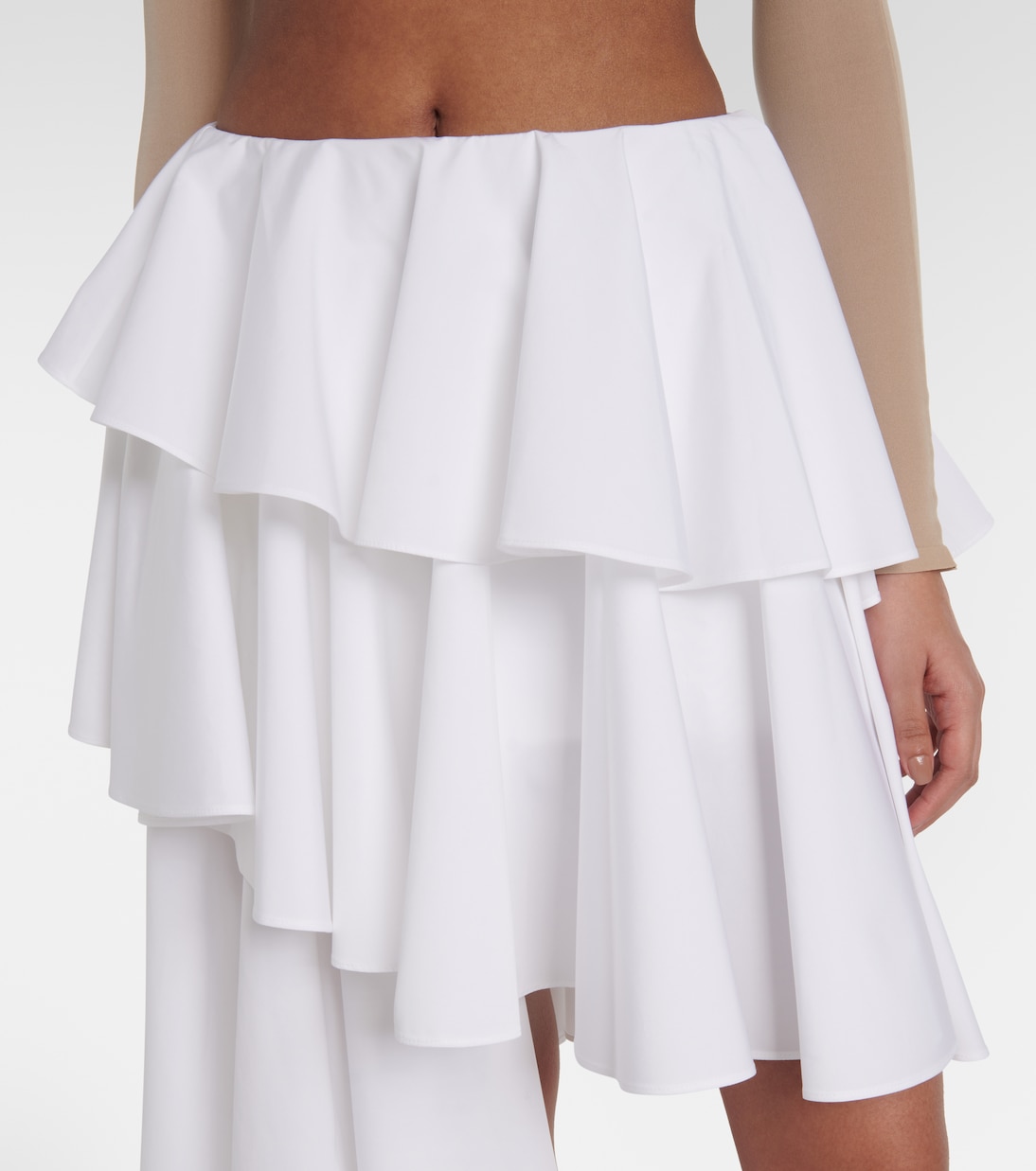 Spiral ruffled miniskirt | Alaïa
