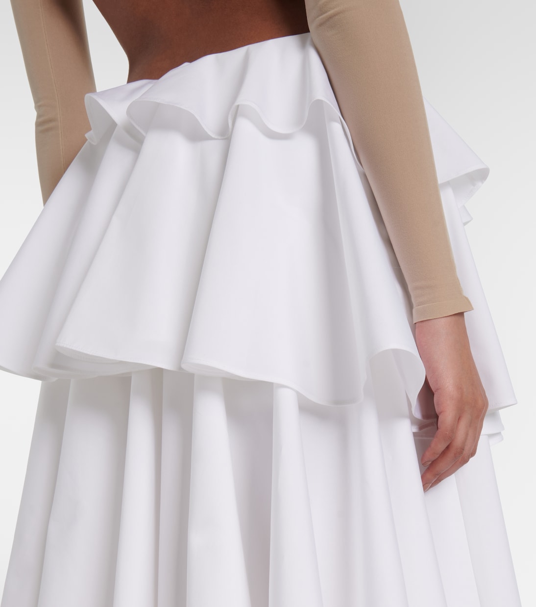 Spiral ruffled miniskirt | Alaïa