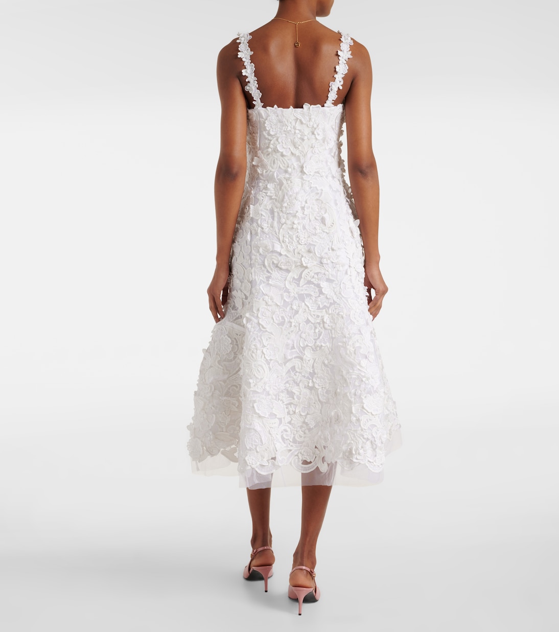 Midikleid aus Guipure-Spitze | Carolina Herrera