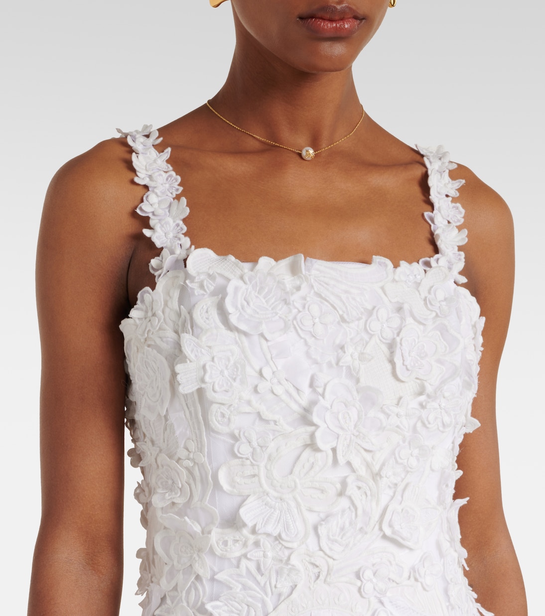 Midikleid aus Guipure-Spitze | Carolina Herrera