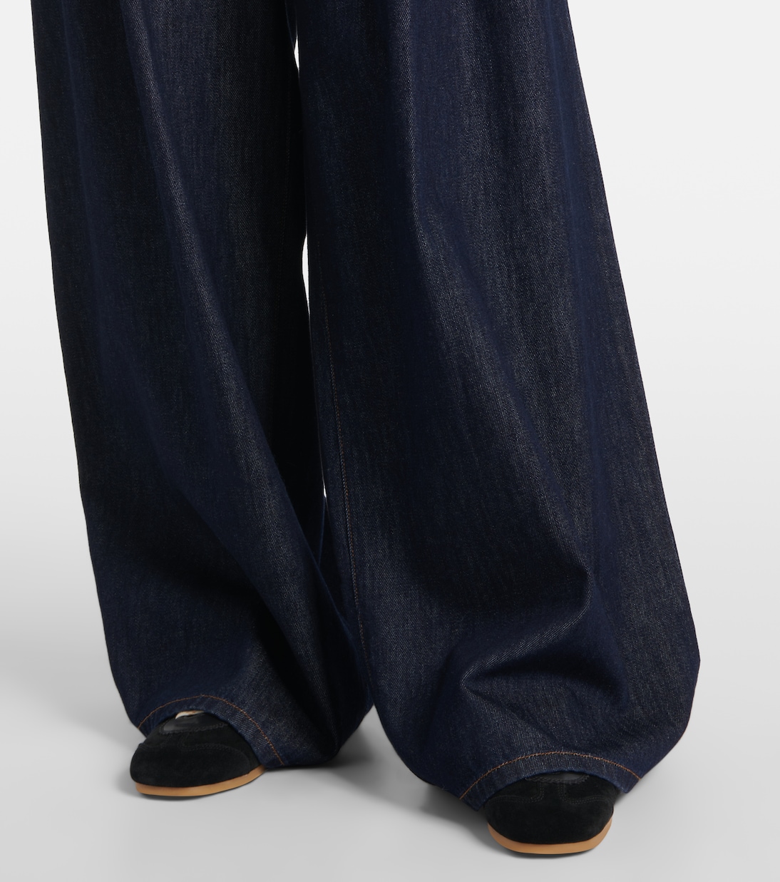 Pantalones anchos de tiro alto plisados | Dries Van Noten