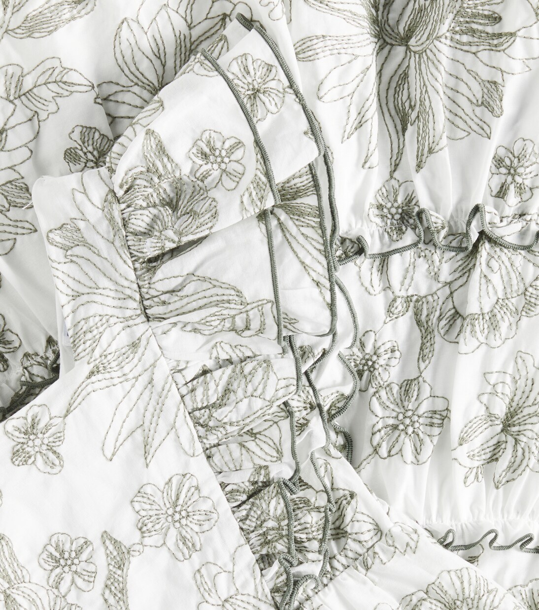 Ruffled floral cotton dress | Tartine et Chocolat