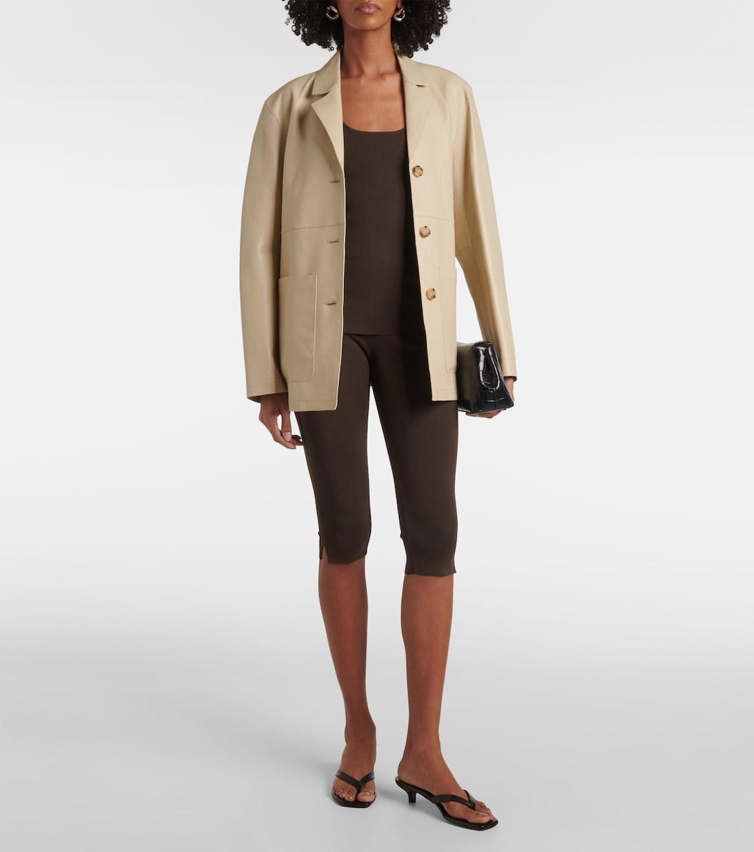 Pantalones capri de jersey | Toteme