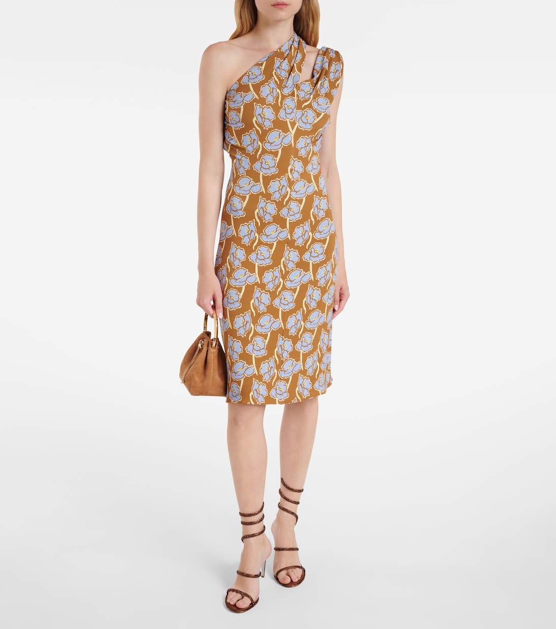 Sandalen Cleo 80 aus Satin mit Kristallen | Rene Caovilla