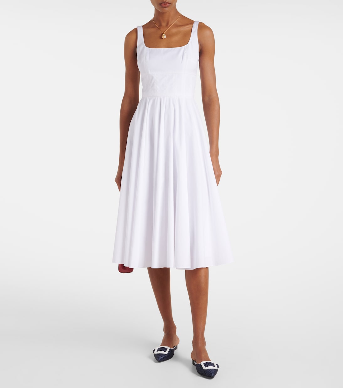 Midikleid Nikush aus Baumwolle | Emilia Wickstead