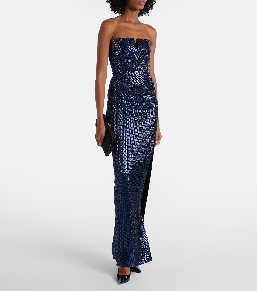 Embellished strapless crêpe gown | Roland Mouret