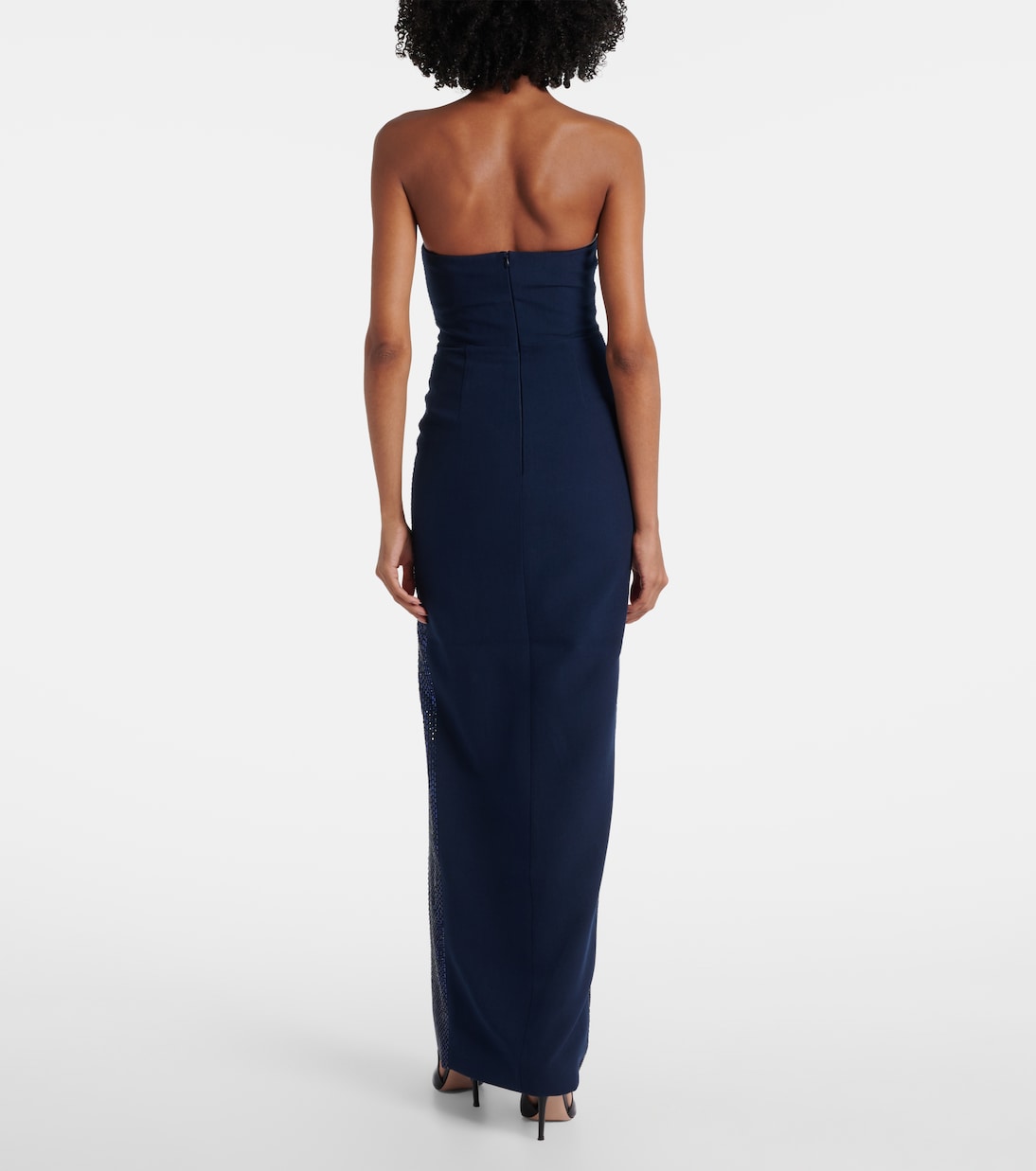 Embellished strapless crêpe gown | Roland Mouret