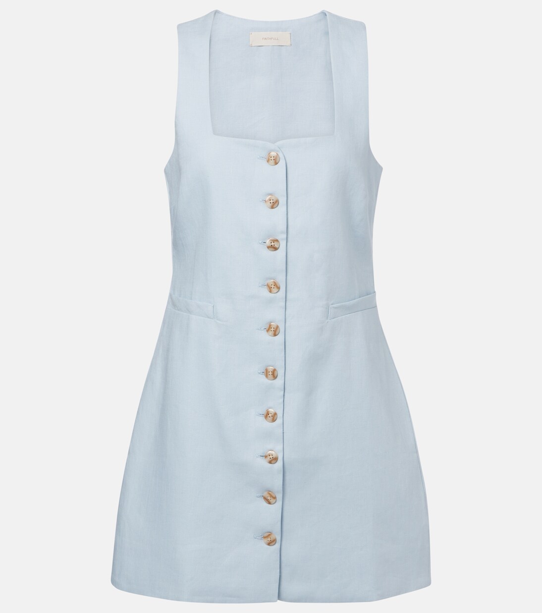 Jaques linen minidress | Faithfull
