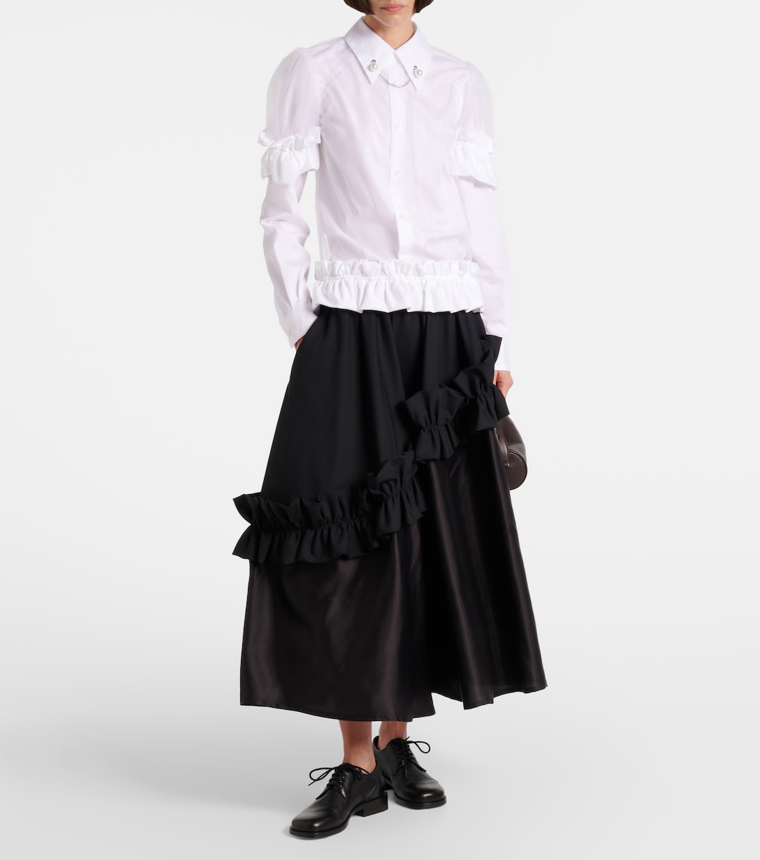 Top aus Tüll | Noir Kei Ninomiya