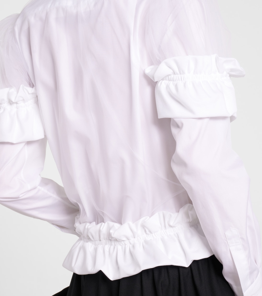 Top aus Tüll | Noir Kei Ninomiya