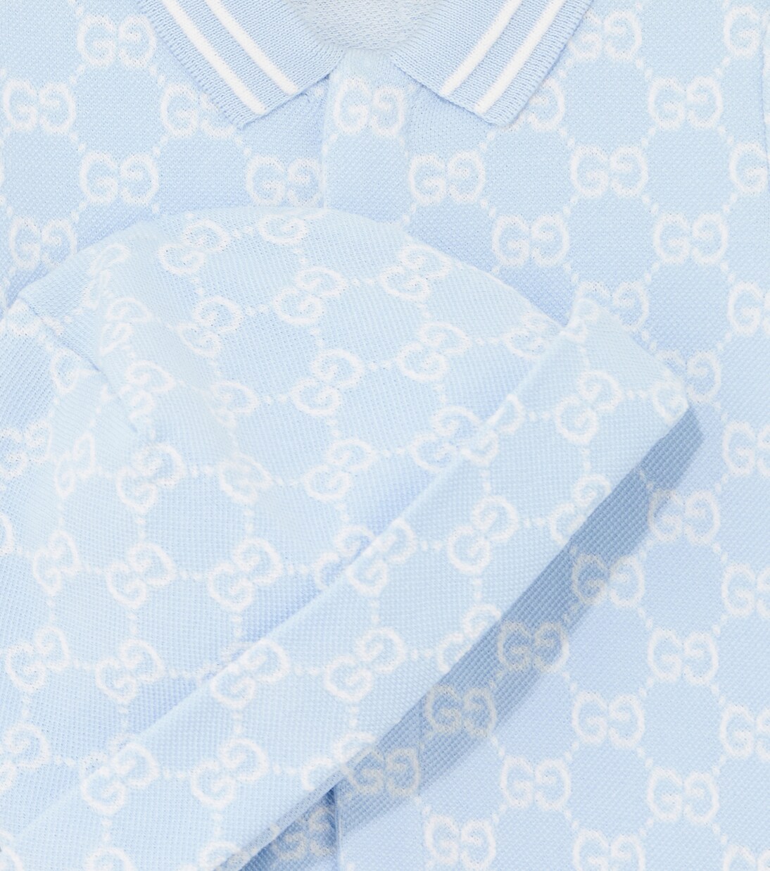 Baby GG cotton bodysuit and beanie | Gucci Kids