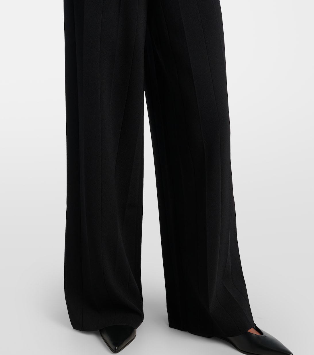 Weite Hose Lama aus Crêpe | Max Mara