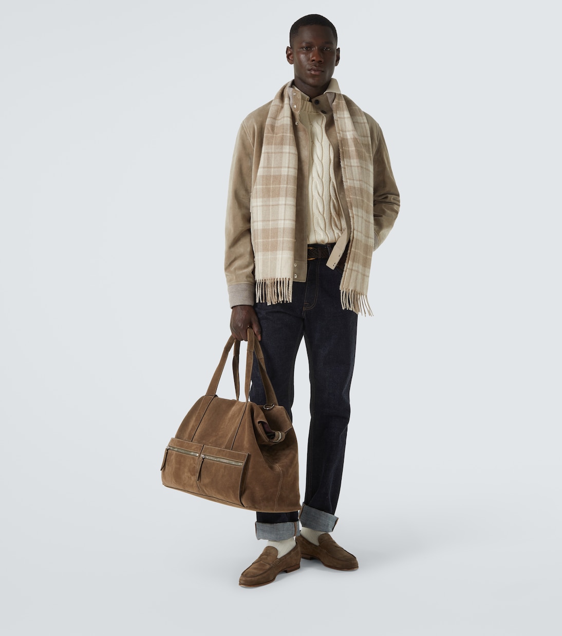 Heddon Flex suede penny loafers | Dunhill