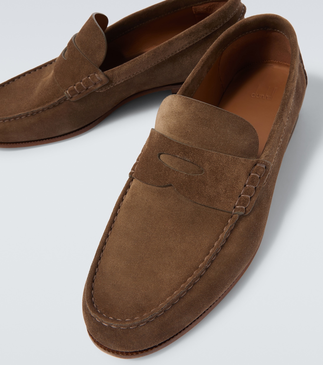 Heddon Flex suede penny loafers | Dunhill