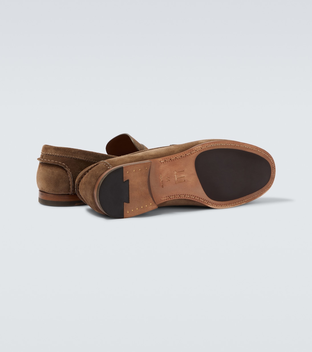 Heddon Flex suede penny loafers | Dunhill