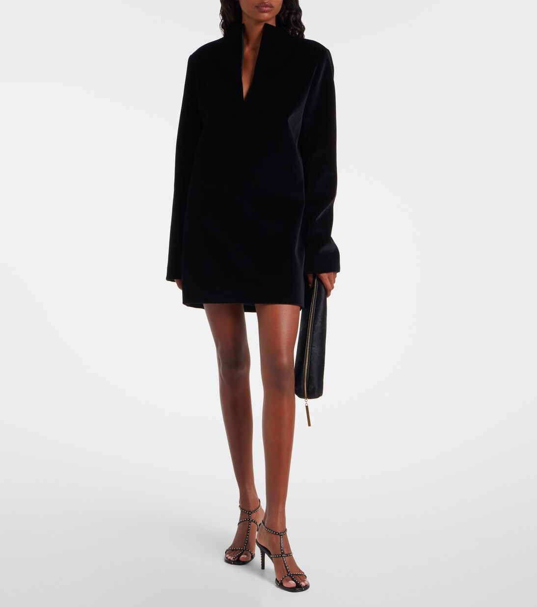 Aleena velvet minidress | Khaite