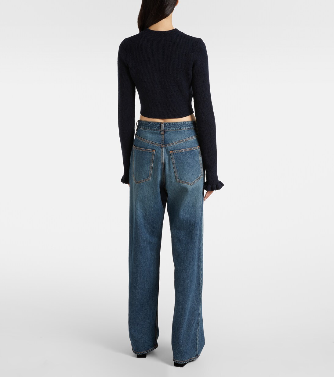 Cropped-Cardigan aus Strick | Alaïa