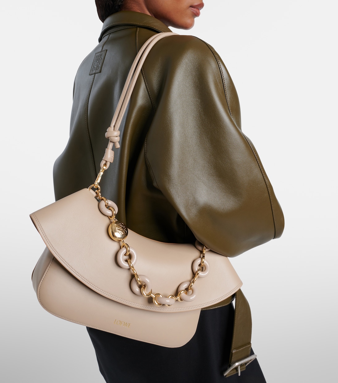 Ola Medium leather shoulder bag | Loewe