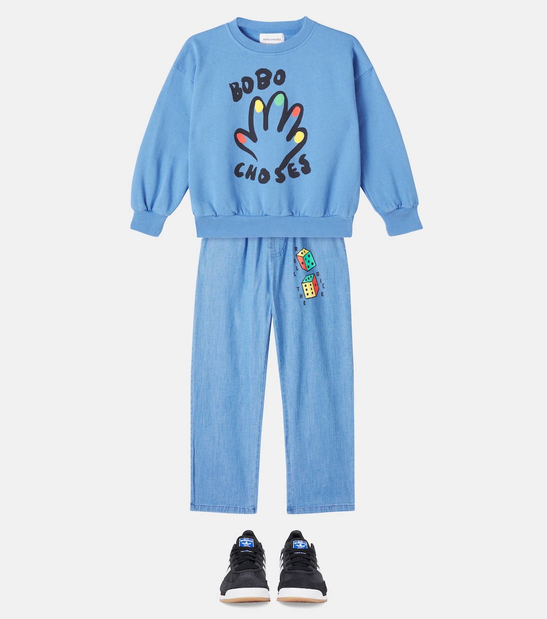 High Five cotton jersey sweatshirt | Bobo Choses