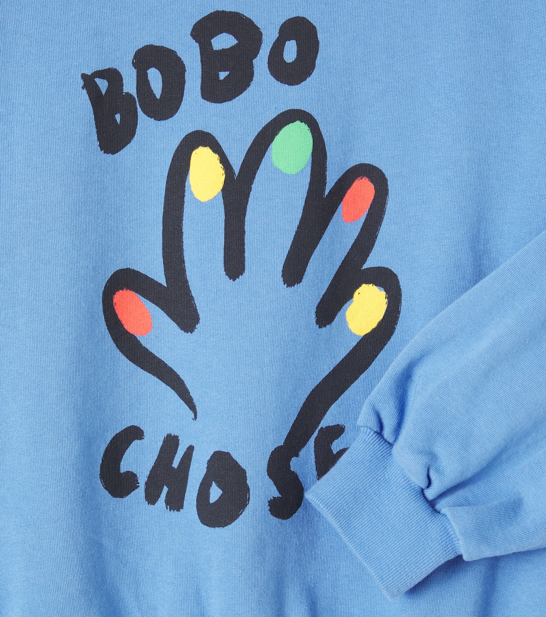 High Five cotton jersey sweatshirt | Bobo Choses