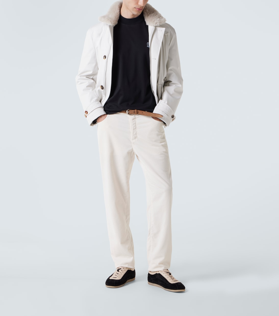 Camiseta de algodón con logo | Brunello Cucinelli