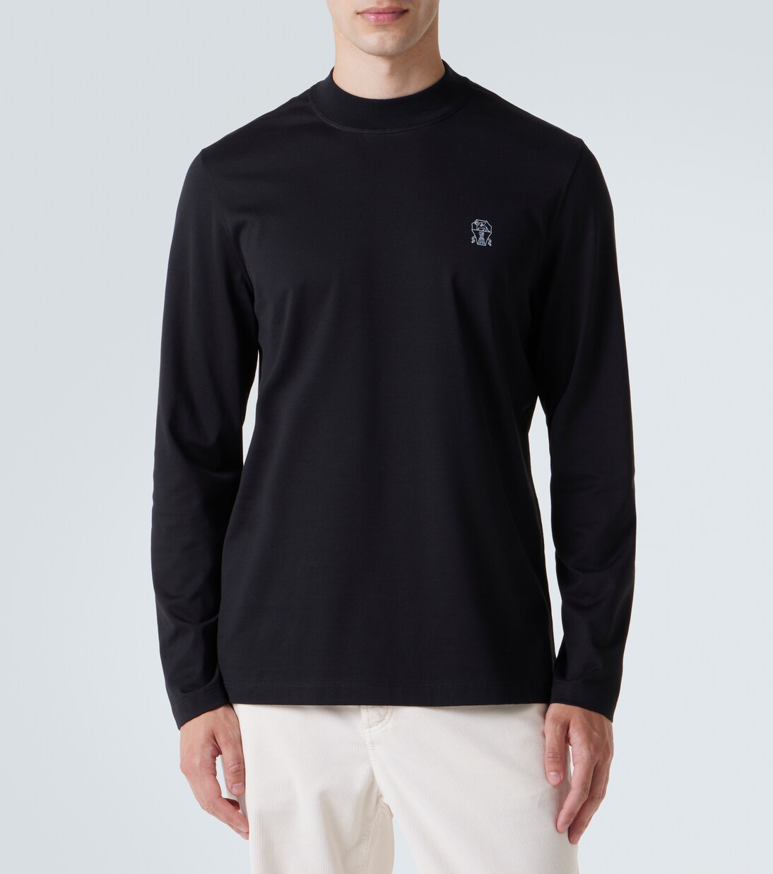 Camiseta de algodón con logo | Brunello Cucinelli