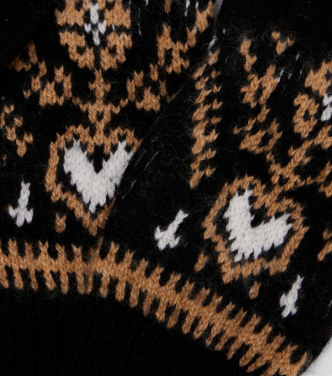 Domini Fair Isle cashmere gloves | Khaite