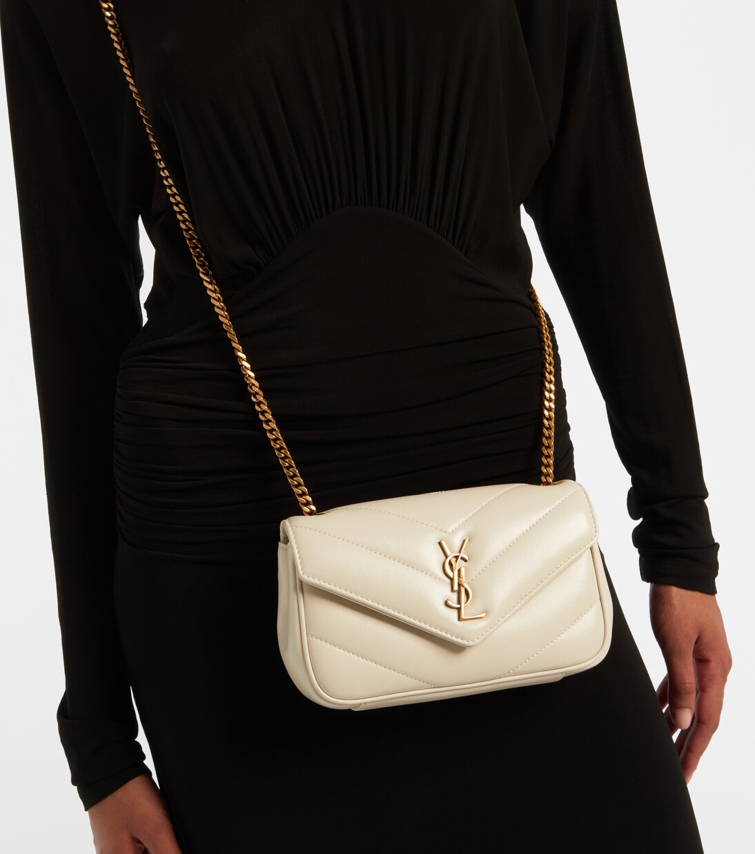 Lou Lou Mini leather crossbody bag | Saint Laurent