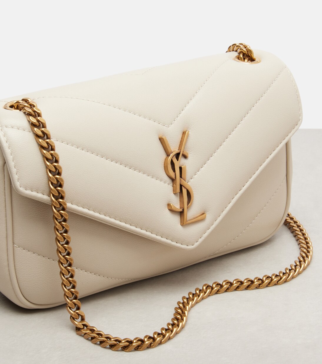 Lou Lou Mini leather crossbody bag | Saint Laurent