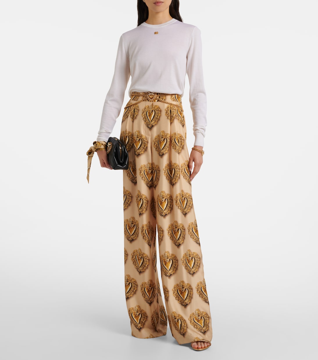 Pull DG en cachemire et soie | Dolce&Gabbana