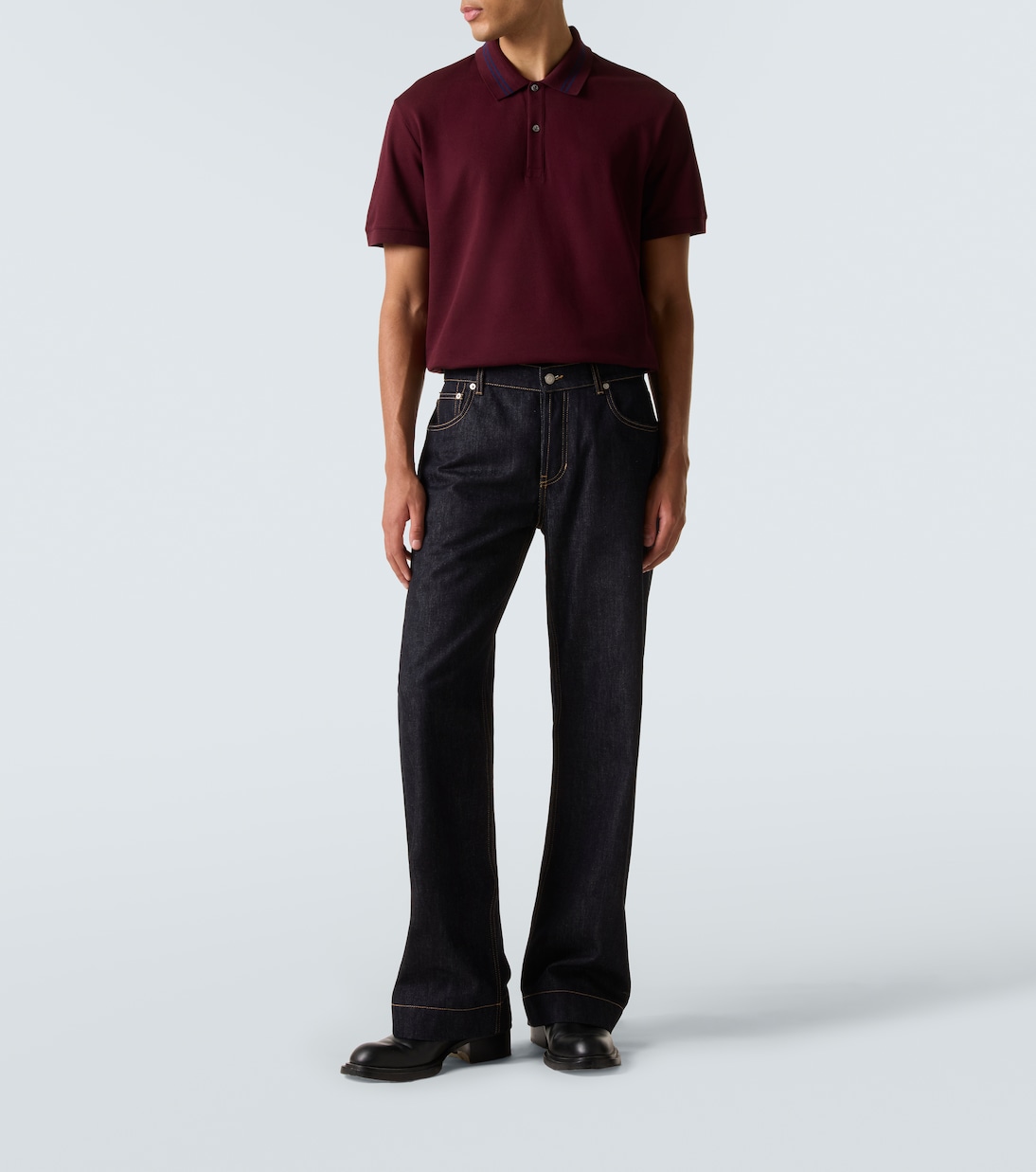 Cotton piqué polo shirt | McQueen