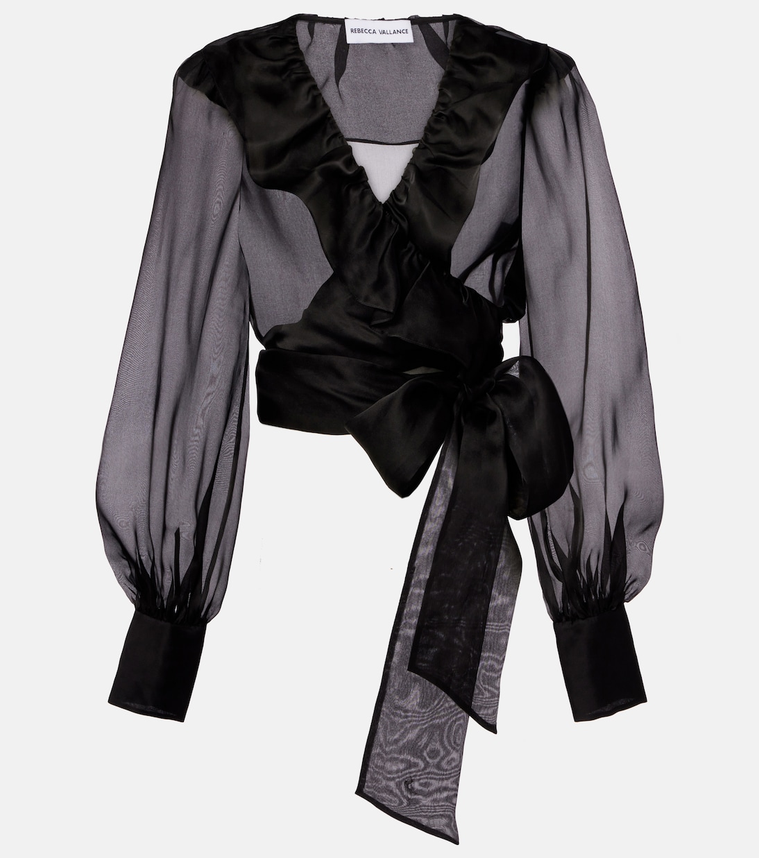 Anjou sheer silk organza blouse | Rebecca Vallance