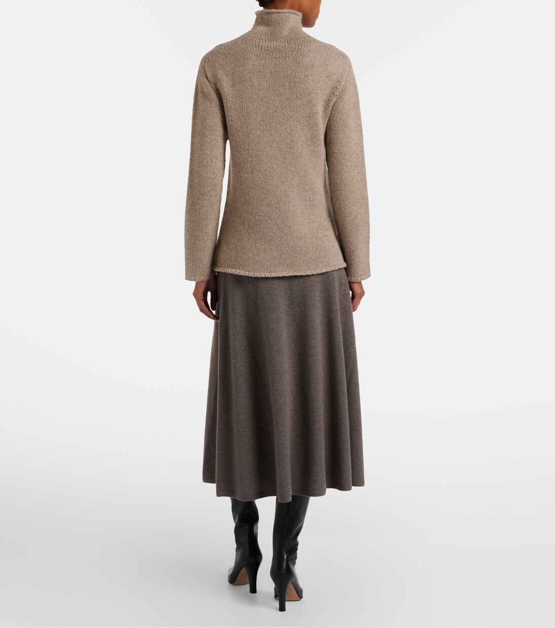 Masini cashmere midi skirt | The Row