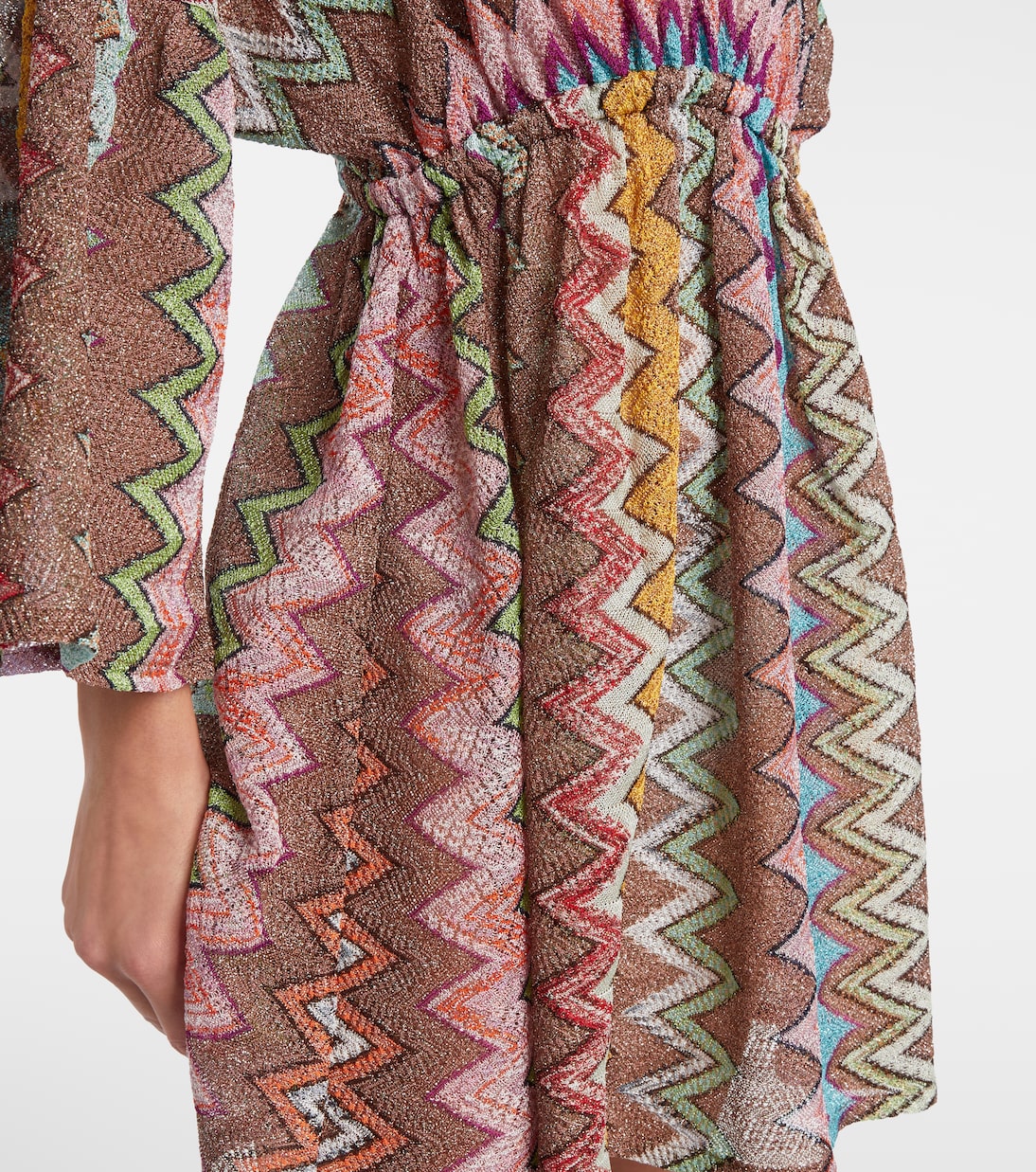Zigzag lamé kaftan | Missoni