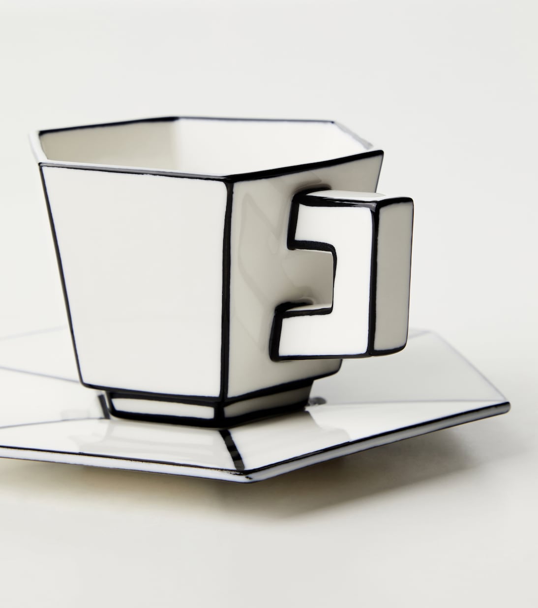 Carte Blanche set of 4 porcelain cups and saucers | Serax