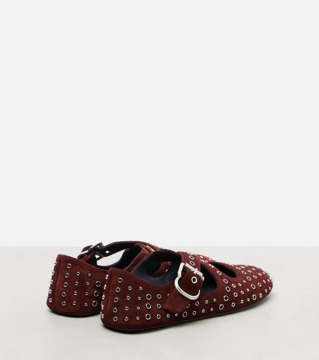 Verzierte Ballerinas aus Veloursleder | Alaïa